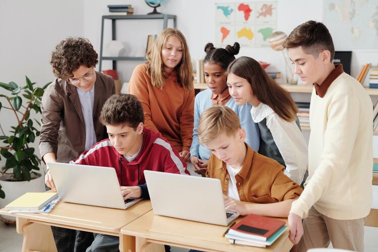 youth in classroom