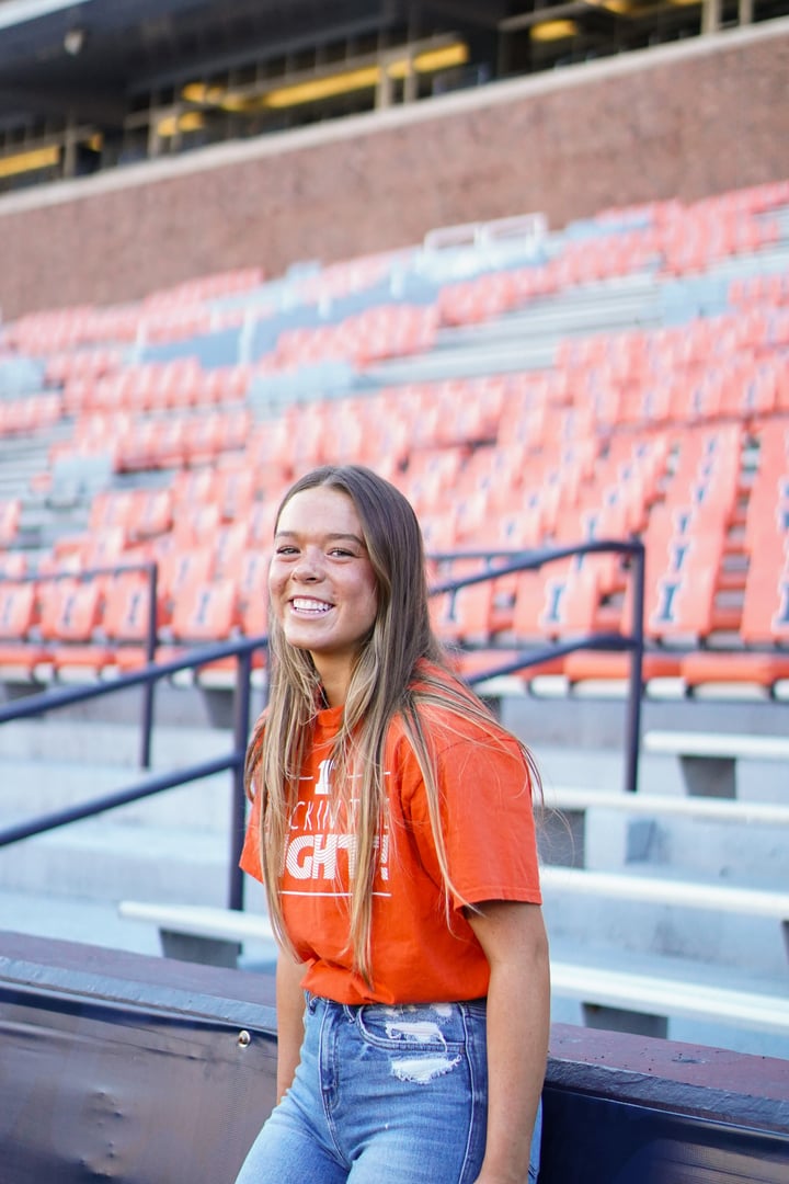 Sadie Allison at Memorial Stadium