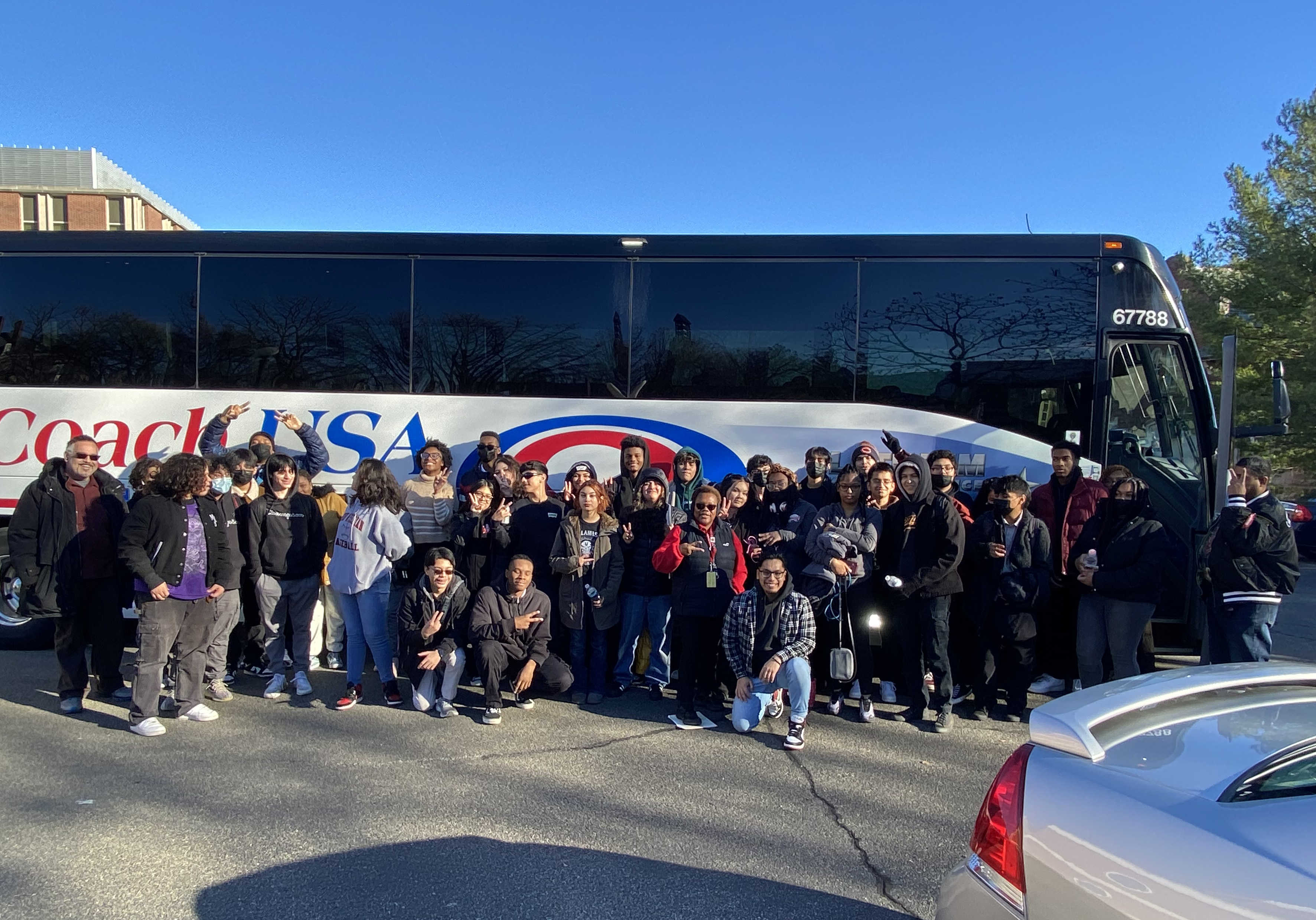 high school students and teachers from the Sarah B. Goode STEM Academy in Chicago