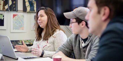 Students at computers