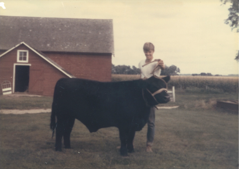 Steve and one of his steers