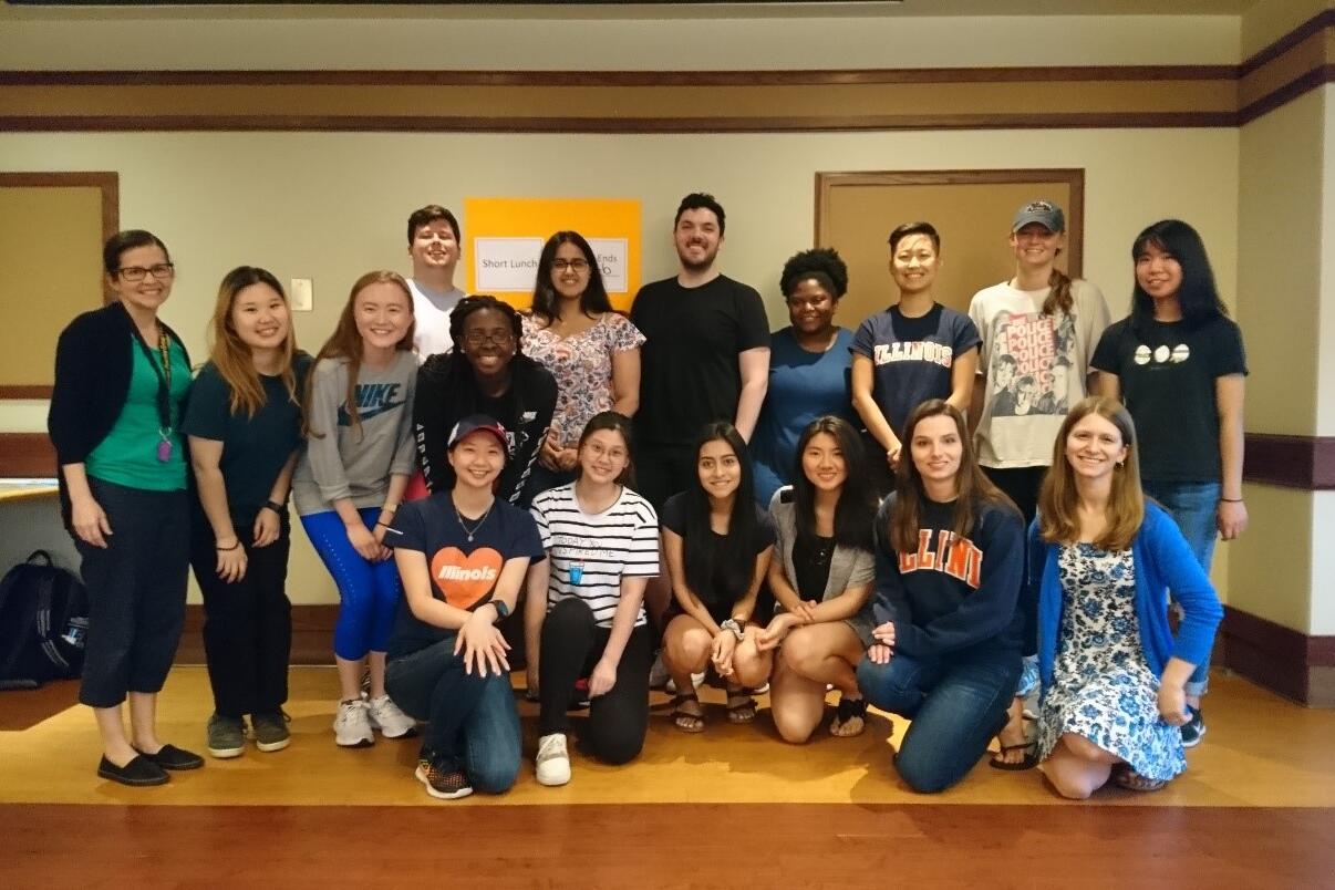 Dr. Prescott and her research team posing for a group photo