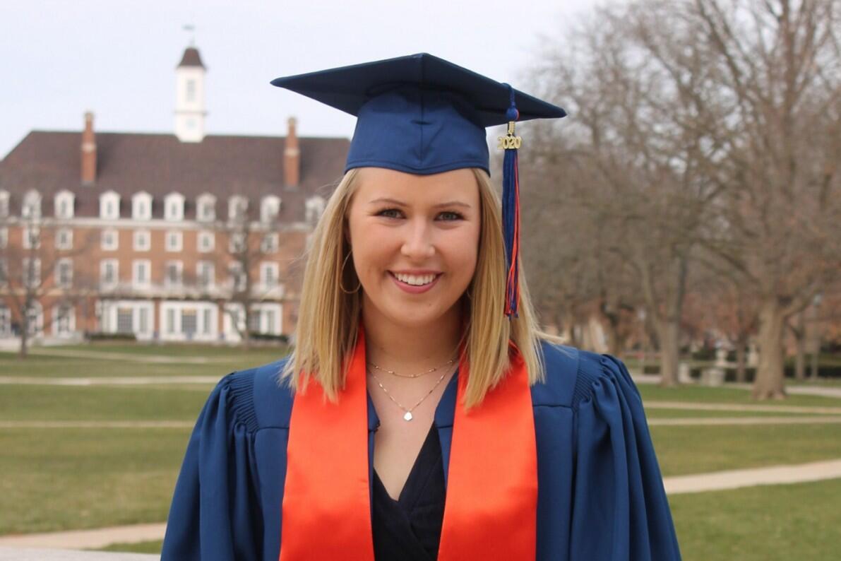 photo of Madison in her cap and gown