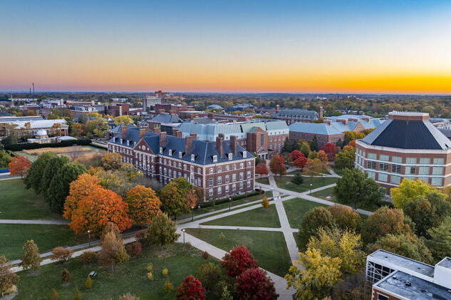 Aerial view of south campus.