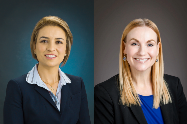Side by side headshots of Maria Cattai de Godoy and Carena van Riper