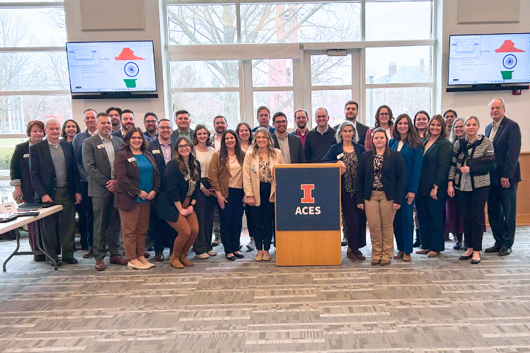 group of people in ACES Library