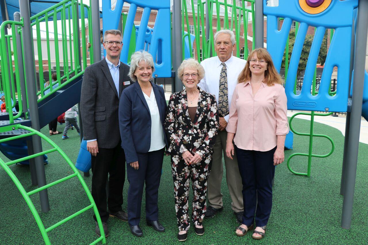 Play on! New Child Development Laboratory playground made possible by gift from ACES alumna