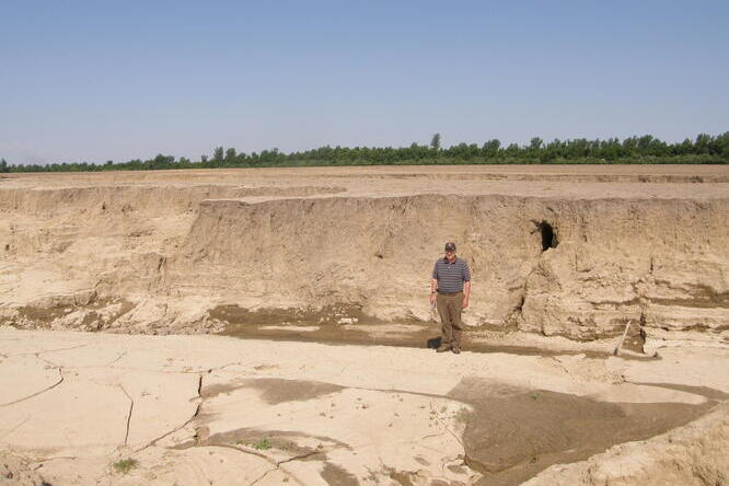 gully fields at New Madrid floodway (Missouri) after the US Army Corp of Engineers blew up the Birds Point Levee in 2011 to reduce the pressure on the Cairo floodwall.