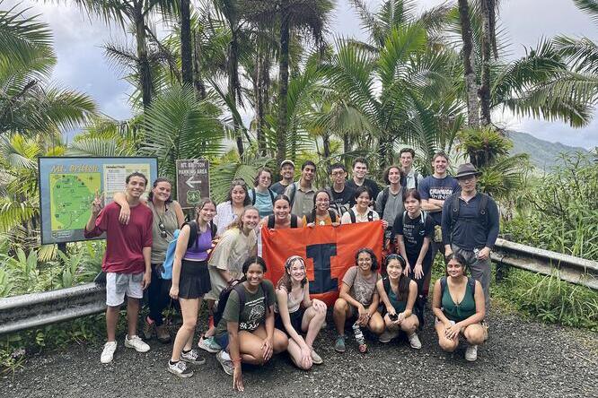 Student group in Puerto Rico