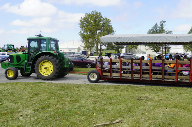 Tractor ride at the Harvest Open House