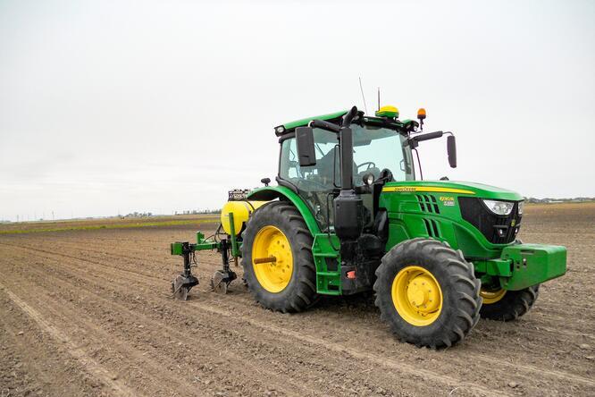 Tractor in a field