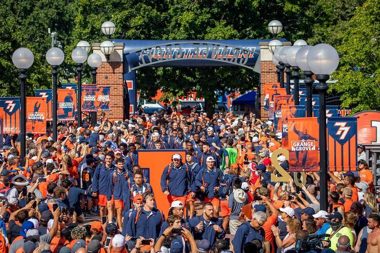 Crowd at Grange Grove