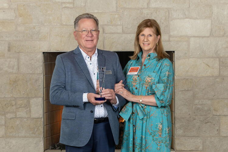 Gregg and his wife Jennifer at the ACES Alumni awards.