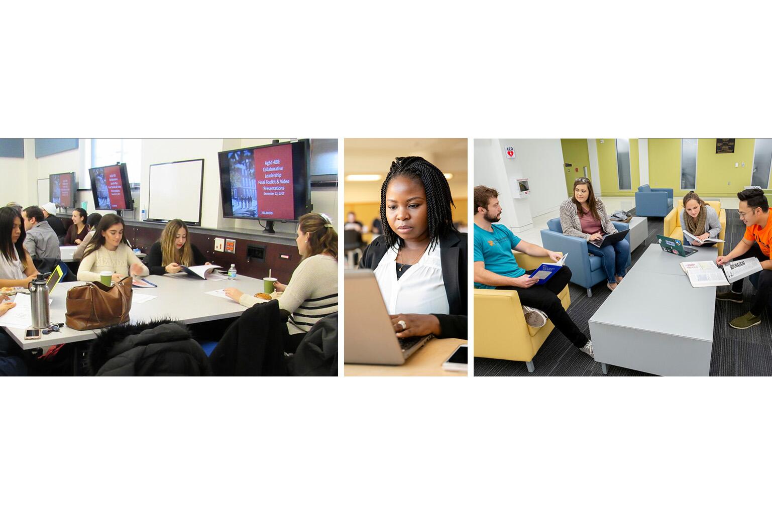 Students in classrooms