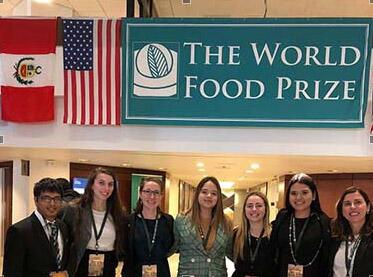 ACES undergraduates participate in World Food Prize events
