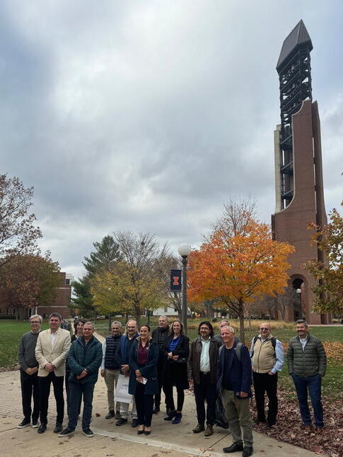 Cordoba visitors by the ACES belltower